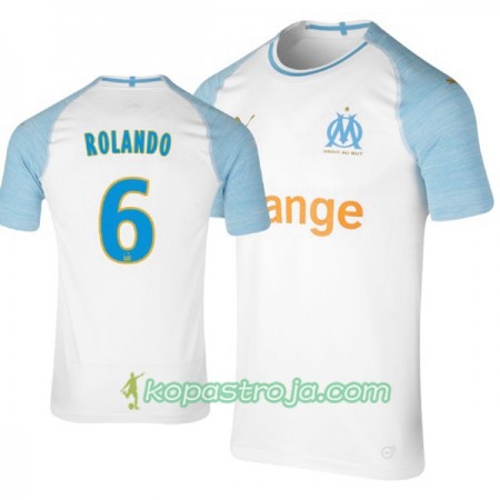 Billiga Fotbollströjor Olympique de Marseille Rolando 6 Hemma tröja 2018/19 Kortärmad